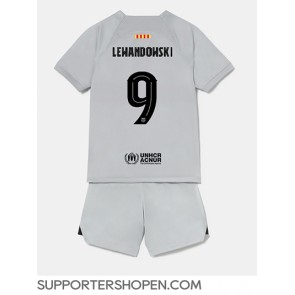 Barcelona Robert Lewandowski #9 Tredje tröja Barn 2022-23 Kortärmad (+ korta byxor)